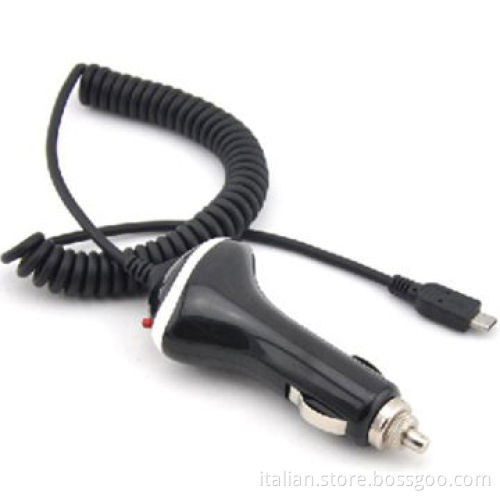 Micro USB car charger with cable for Samsung mobile phone